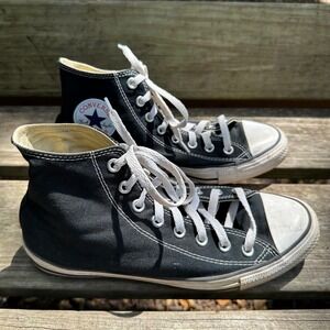 Converse All Star Chuck Taylor Black High Top Sneakers Unisex Mens 8 Womens 10
